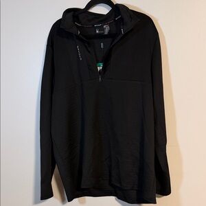 SPY Black Active Quarter-Zip Pullover
